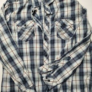 Helix Regular Fit Button Down Shirt Men XXL Long S